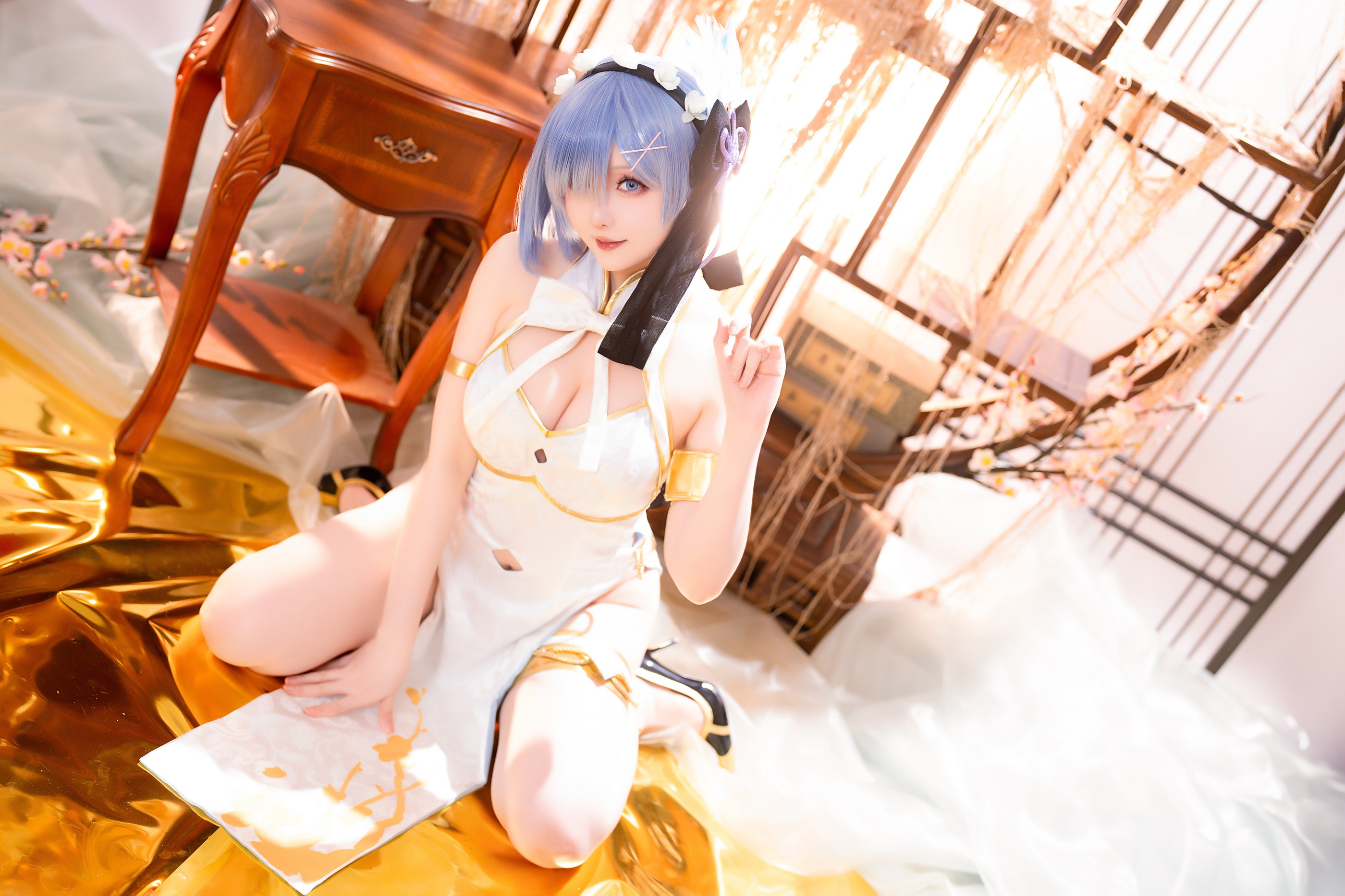 图片[1]-星之迟迟 – NO.211 24年01月计划B 蕾姆旗袍[76P]-XikXak